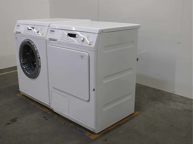 Miele w 3821 softcare system wasmachine & miele t 8423 c softcare system wasdroger - afbeelding 7 van  8