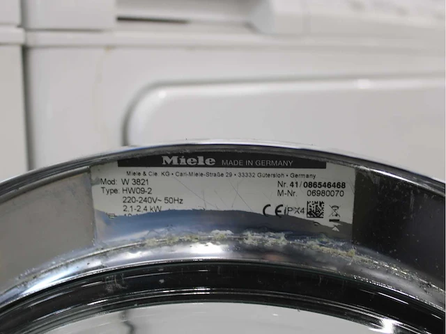 Miele w 3821 softcare system wasmachine & miele t 8633 c softcare system wasdroger - afbeelding 4 van  7