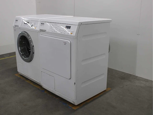 Miele w 3821 softcare system wasmachine & miele t 8633 c softcare system wasdroger - afbeelding 6 van  7