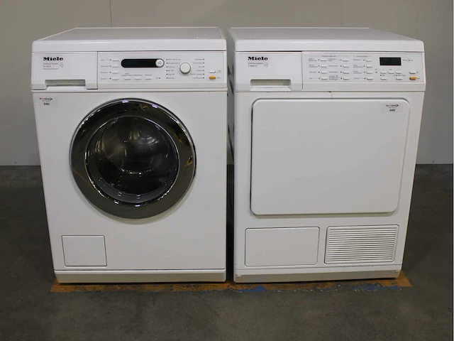 Miele w 3821 softcare system wasmachine & miele t 8841 c softcare system wasdroger - afbeelding 1 van  8