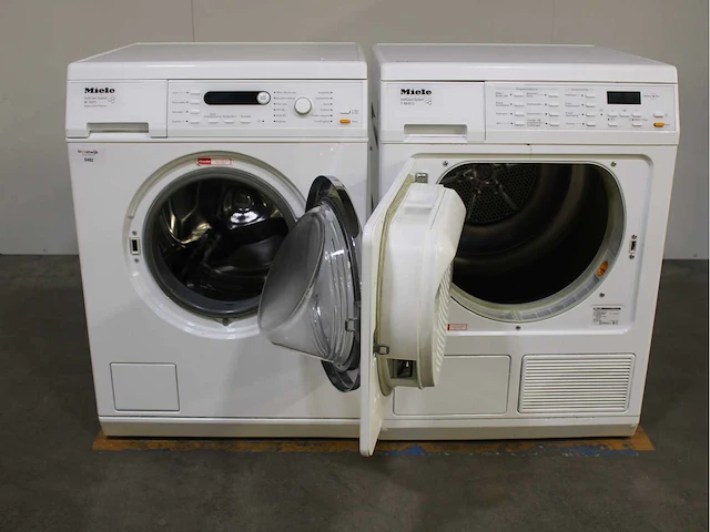 Miele w 3821 softcare system wasmachine & miele t 8841 c softcare system wasdroger - afbeelding 2 van  8