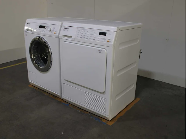 Miele w 3821 softcare system wasmachine & miele t 8841 c softcare system wasdroger - afbeelding 6 van  8