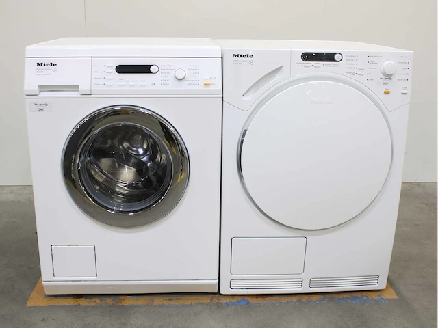 Miele w 3821 softcare system wasmachines & miele t 7744 c softcare system wasdrogers - afbeelding 1 van  8
