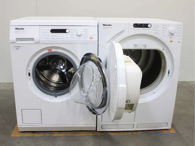 Miele w 3821 softcare system wasmachines & miele t 7744 c softcare system wasdrogers - afbeelding 2 van  8