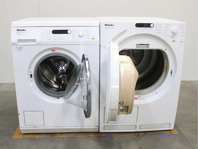Miele w 3821 softcare system wasmachines & miele t 7744 c softcare system wasdrogers - afbeelding 1 van  8