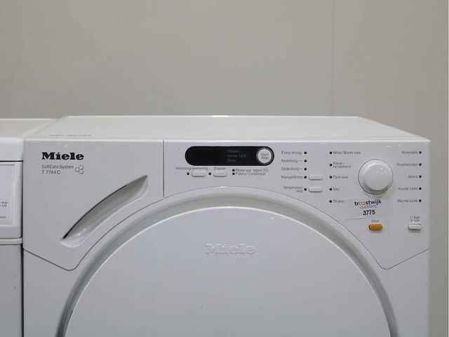 Miele w 3821 softcare system wasmachines & miele t 7744 c softcare system wasdrogers - afbeelding 6 van  8