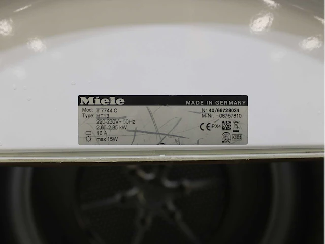 Miele w 3821 softcare system wasmachines & miele t 7744 c softcare system wasdrogers - afbeelding 8 van  8