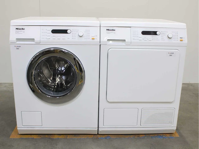 Miele w 3821 softcare system wasmachines & miele t 8847 wp softcare system ecocomfort wasdrogers - afbeelding 1 van  8