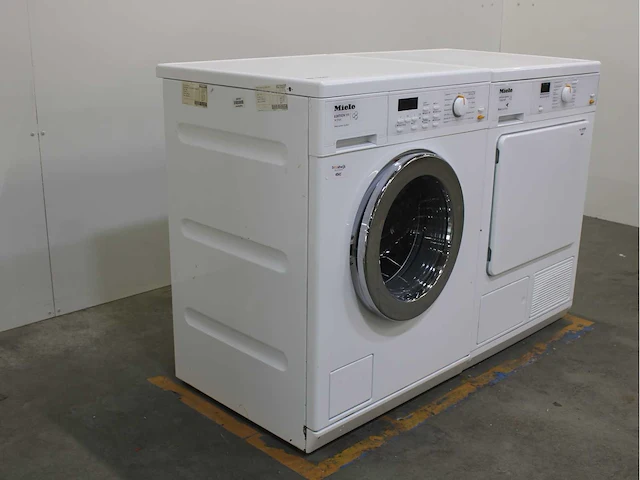 Miele w 3825 softcare system wasmachine & miele t 8164 wp softcare system ecocomfort wasdroger - afbeelding 4 van  8