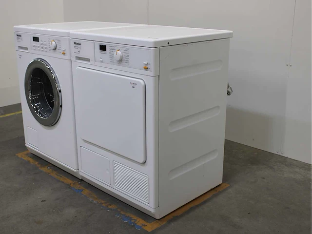Miele w 3825 softcare system wasmachine & miele t 8164 wp softcare system ecocomfort wasdroger - afbeelding 7 van  8