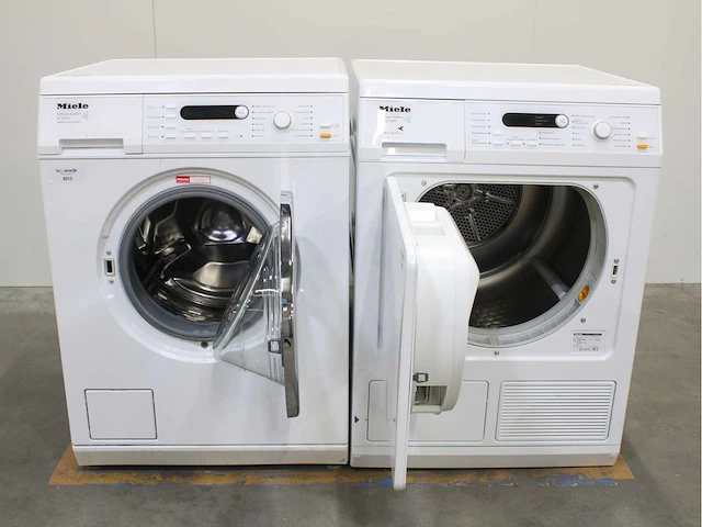 Miele w 3825 softcare system wasmachine & miele t 8827 wp softcare system ecocomfort wasdroger - afbeelding 2 van  8