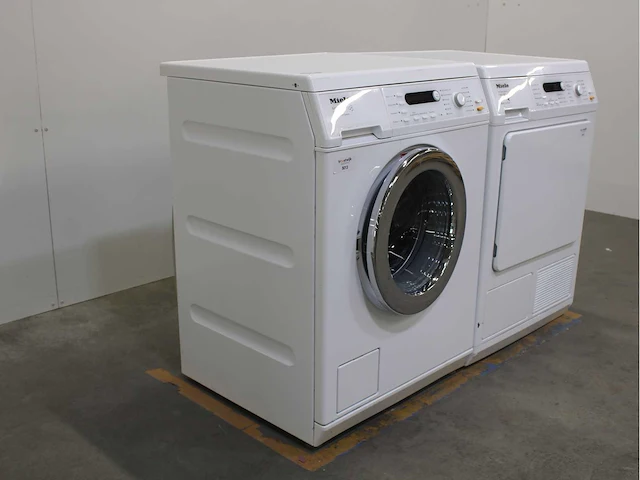 Miele w 3825 softcare system wasmachine & miele t 8827 wp softcare system ecocomfort wasdroger - afbeelding 4 van  8
