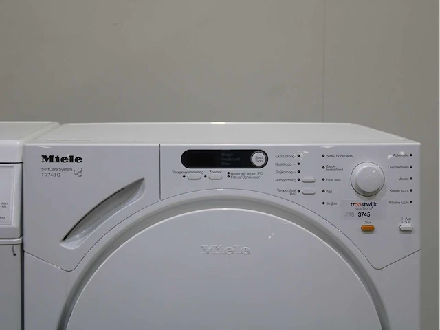 Miele w 3825 softcare system wasmachines & miele t 7748 c softcare system wasdrogers - afbeelding 6 van  8