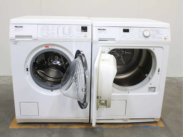 Miele w 3831 softcare system wasmachines & miele t 4463 c softcare system wasdrogers - afbeelding 2 van  8