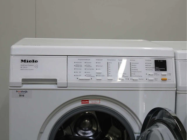 Miele w 3831 softcare system wasmachines & miele t 4463 c softcare system wasdrogers - afbeelding 3 van  8