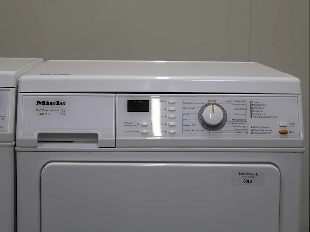Miele w 3831 softcare system wasmachines & miele t 4463 c softcare system wasdrogers - afbeelding 6 van  8