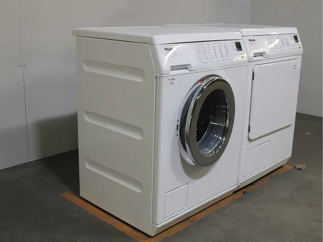 Miele w 3833 softcare system wasmachine & miele t 8433 c softcare system droger - afbeelding 4 van  8