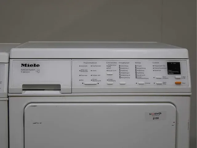 Miele w 3833 softcare system wasmachine & miele t 8433 c softcare system droger - afbeelding 6 van  8