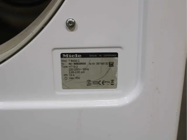 Miele w 3833 softcare system wasmachine & miele t 8433 c softcare system droger - afbeelding 8 van  8