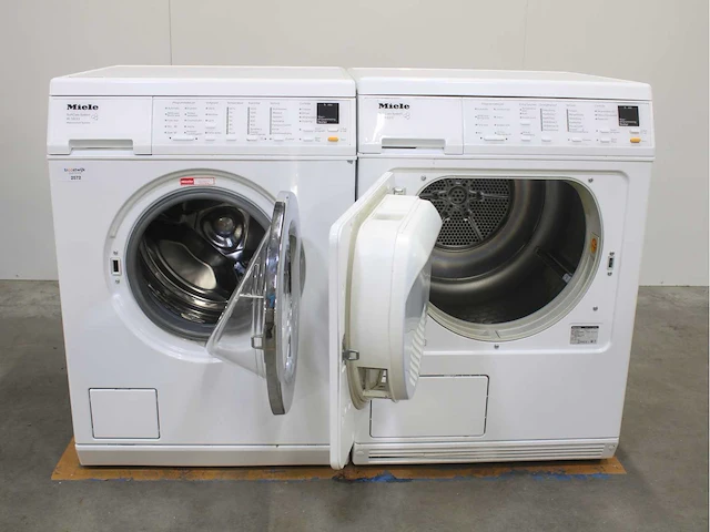 Miele w 3833 softcare system wasmachines & miele t 8433 c softcare system wasdrogers - afbeelding 2 van  8