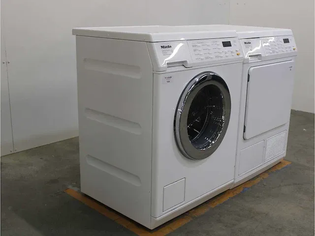 Miele w 3933 softcare system wasmachine & miele t 8937 wp softcare system ecocomfort droger - afbeelding 4 van  8