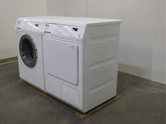 Miele w 3933 softcare system wasmachine & miele t 8937 wp softcare system ecocomfort wasdroger - afbeelding 7 van  8