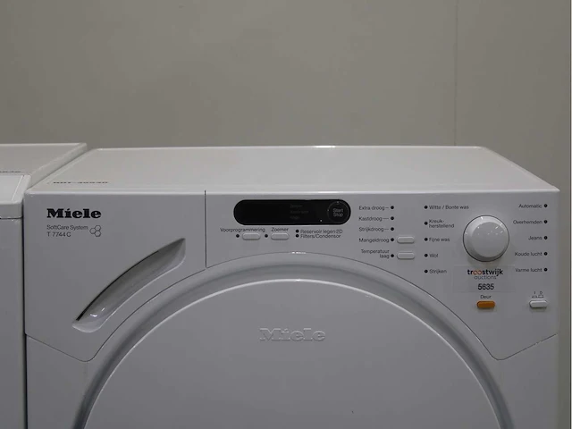 Miele w 4446 softcare system wasmachine & miele t 7744 c softcare system wasdroger - afbeelding 6 van  8