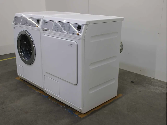 Miele w 5445 softcare system wasmachine & miele t 8463 c softcare system wasdroger - afbeelding 6 van  7