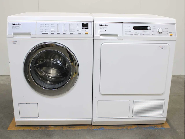 Miele w 5445 softcare system wasmachines & miele t 8847 wp softcare system ecocomfort wasdrogers - afbeelding 1 van  8
