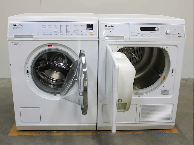 Miele w 5445 softcare system wasmachines & miele t 8847 wp softcare system ecocomfort wasdrogers - afbeelding 2 van  8