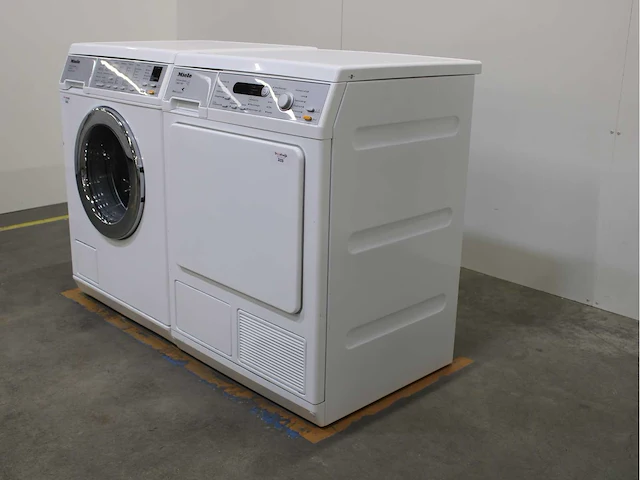 Miele w 5445 softcare system wasmachines & miele t 8847 wp softcare system ecocomfort wasdrogers - afbeelding 7 van  8