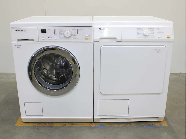 Miele w 562 prestige plus 6 wasmachine & miele t 4263 c softcare system wasdroger - afbeelding 1 van  8