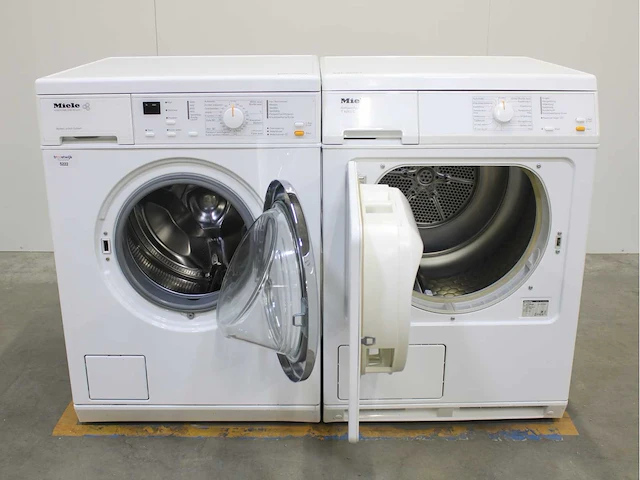 Miele w 562 prestige plus 6 wasmachine & miele t 4263 c softcare system wasdroger - afbeelding 2 van  8