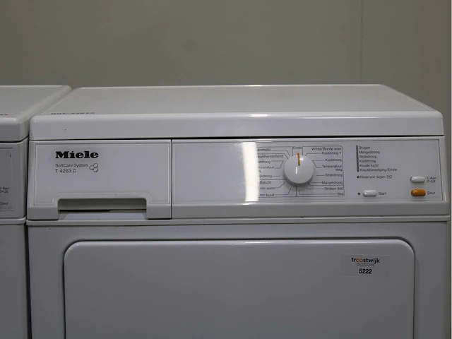 Miele w 562 prestige plus 6 wasmachine & miele t 4263 c softcare system wasdroger - afbeelding 6 van  8