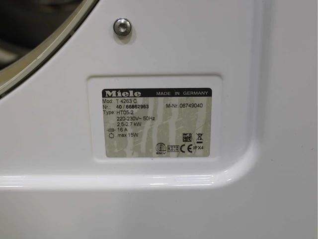 Miele w 562 prestige plus 6 wasmachine & miele t 4263 c softcare system wasdroger - afbeelding 8 van  8