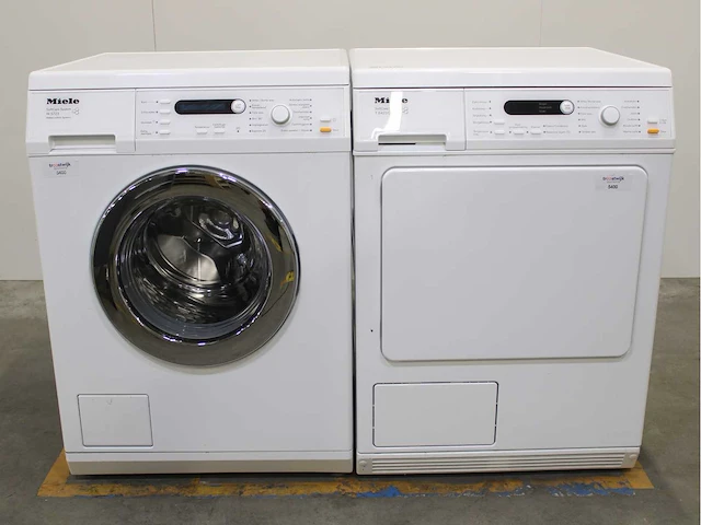 Miele w 5723 softcare system wasmachine & miele t 8423 c softcare system wasdroger - afbeelding 1 van  8