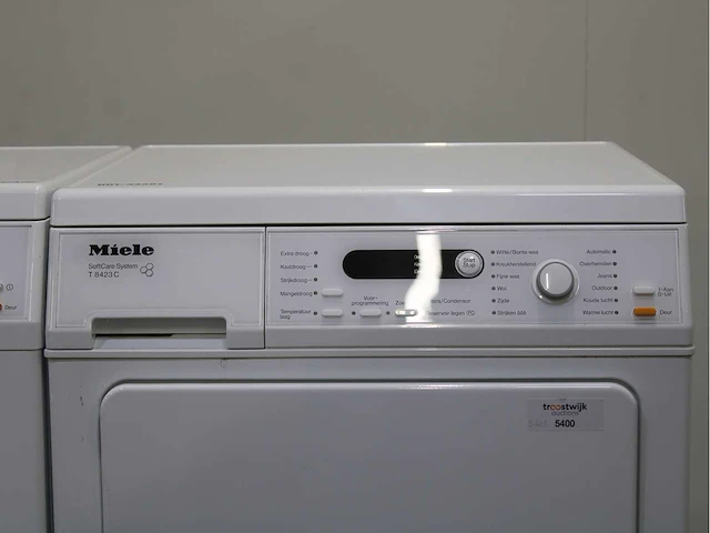 Miele w 5723 softcare system wasmachine & miele t 8423 c softcare system wasdroger - afbeelding 6 van  8