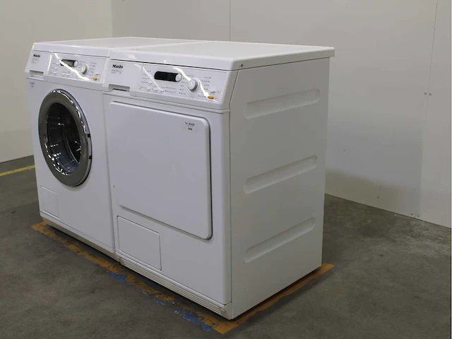 Miele w 5723 softcare system wasmachine & miele t 8423 c softcare system wasdroger - afbeelding 7 van  8