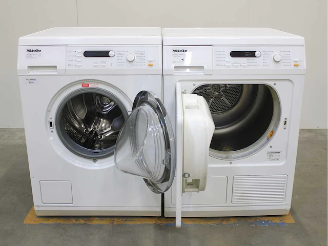 Miele w 5723 softcare system wasmachine & miele t 8827 wp softcare system ecocomfort wasdroger - afbeelding 2 van  8
