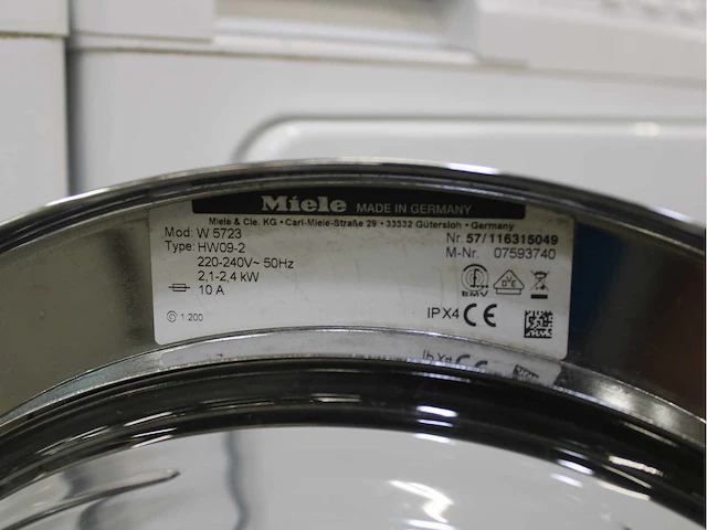 Miele w 5723 softcare system wasmachine & miele t 8827 wp softcare system ecocomfort wasdroger - afbeelding 5 van  8