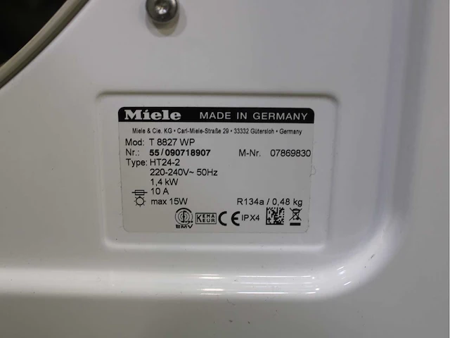 Miele w 5723 softcare system wasmachine & miele t 8827 wp softcare system ecocomfort wasdroger - afbeelding 8 van  8