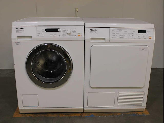 Miele w 5723 softcare system wasmachine & miele t 8861 wp edition 111 wasdroger - afbeelding 1 van  8