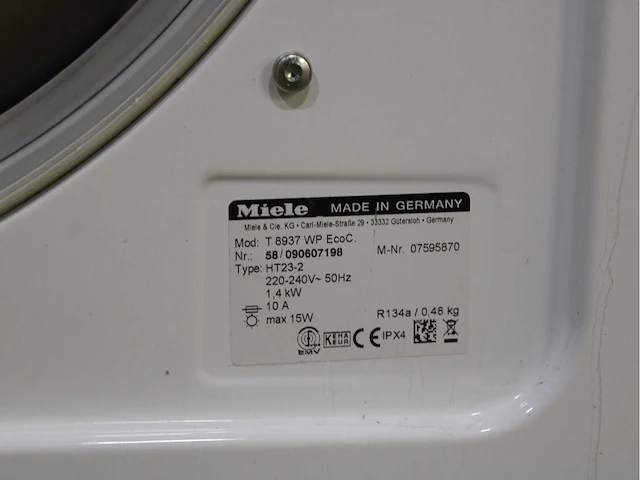 Miele w 5723 softcare system wasmachine & miele t 8861 wp edition 111 wasdroger - afbeelding 8 van  8