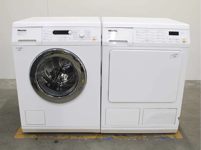 Miele w 5723 softcare system wasmachine & miele t 8937 wp softcare system ecocomfort wasdroger - afbeelding 1 van  7