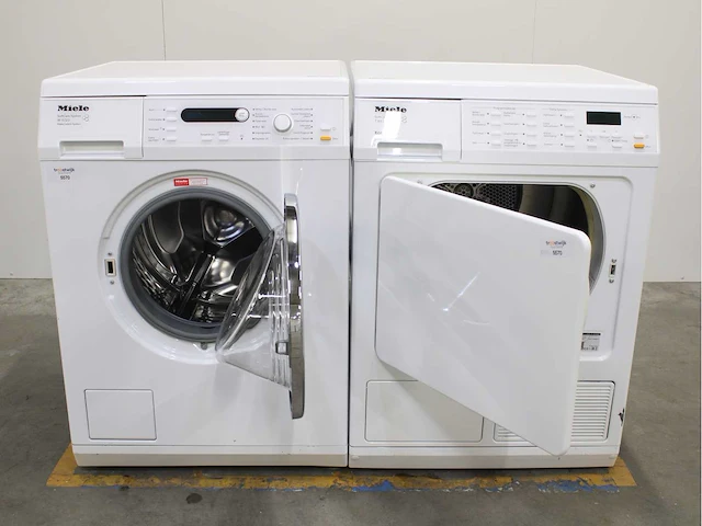 Miele w 5723 softcare system wasmachine & miele t 8937 wp softcare system ecocomfort wasdroger - afbeelding 2 van  7
