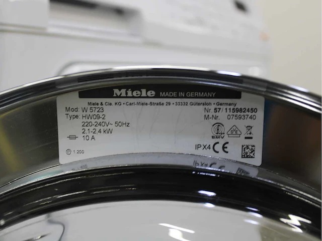 Miele w 5723 softcare system wasmachine & miele t 8937 wp softcare system ecocomfort wasdroger - afbeelding 5 van  7