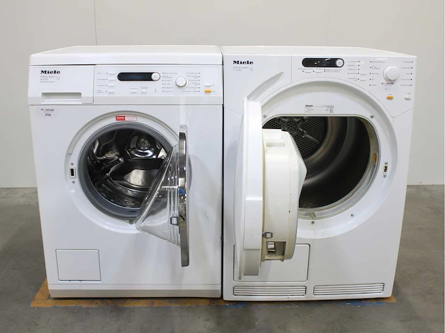 Miele w 5723 softcare system wasmachines & miele t 7744 c softcare system wasdrogers - afbeelding 2 van  8