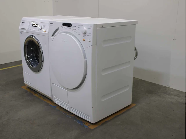 Miele w 5736 softcare system wasmachine & miele t 7744 c softcare system wasdroger - afbeelding 7 van  8