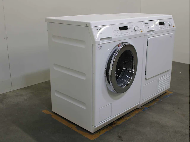 Miele w 5736 softcare system wasmachine & miele t 8827 wp softcare system ecocomfort wasdroger - afbeelding 4 van  8