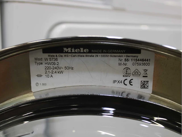Miele w 5736 softcare system wasmachine & miele t 8827 wp softcare system ecocomfort wasdroger - afbeelding 5 van  8